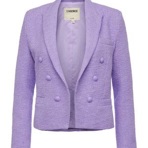 NWT L'Agence Brooke Double-Breast - Lavender Size 2